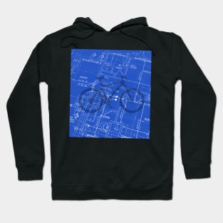 Bicycle Blueprint Hoodie